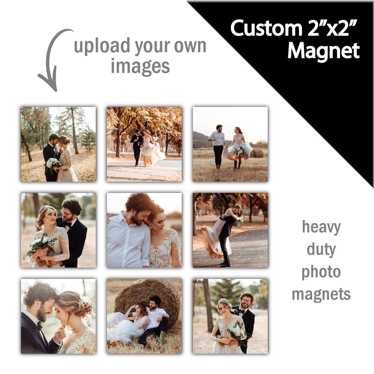 Square Magnet - Set of 9